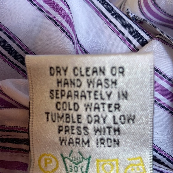 Bugatchi Striped button shirt men’s - Picture 12 of 12